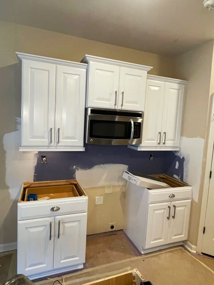 height of upper cabinets picture