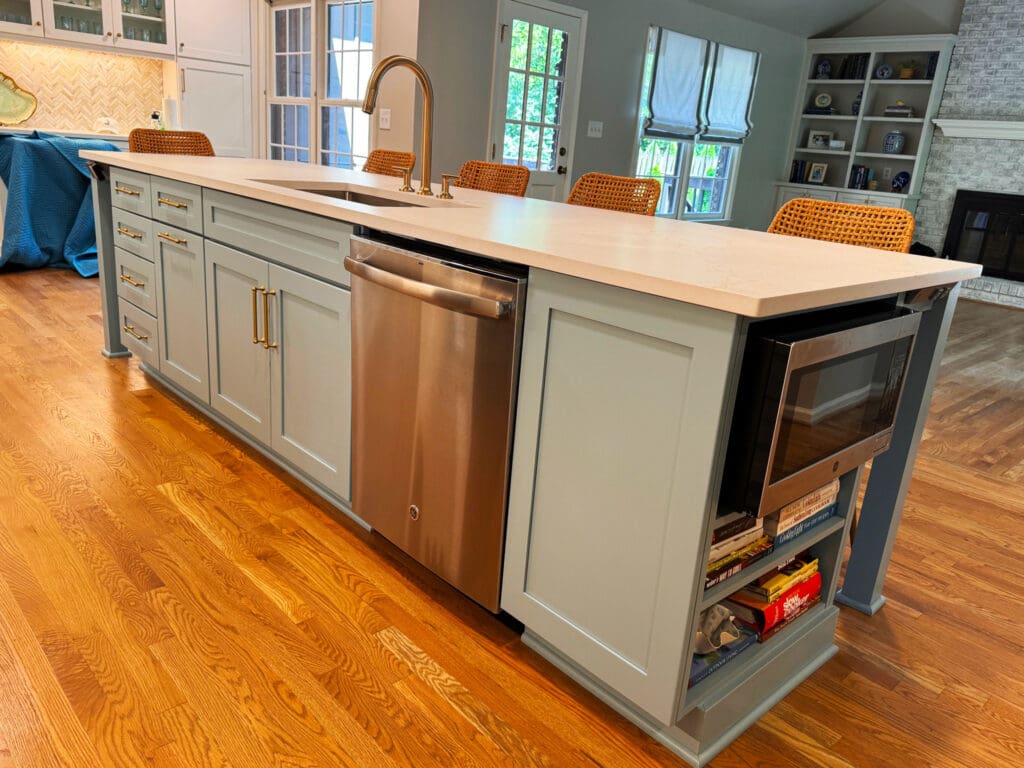 Cesnickfinished03 kitchen island with storage and seating picture