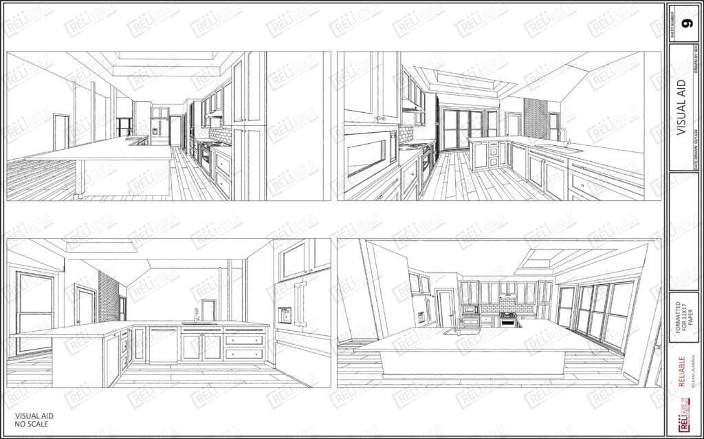 Carpenter Kitchen Plan Set Electrical Mark Ups 9 1024x638