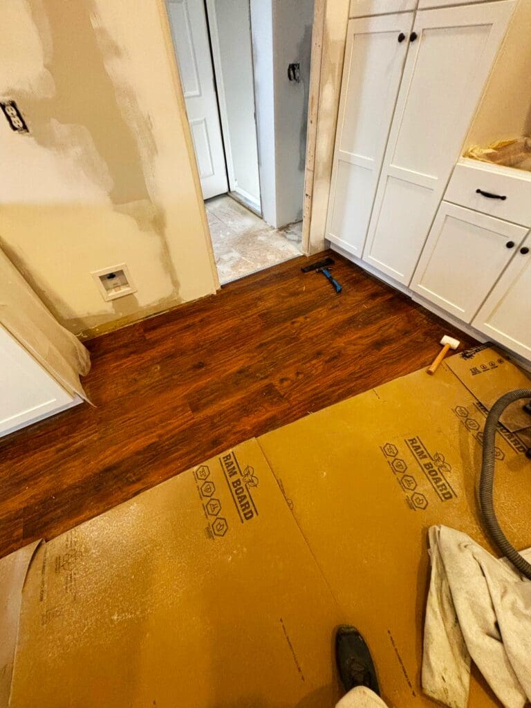 hardwood vs. luxury vinyl plank picture