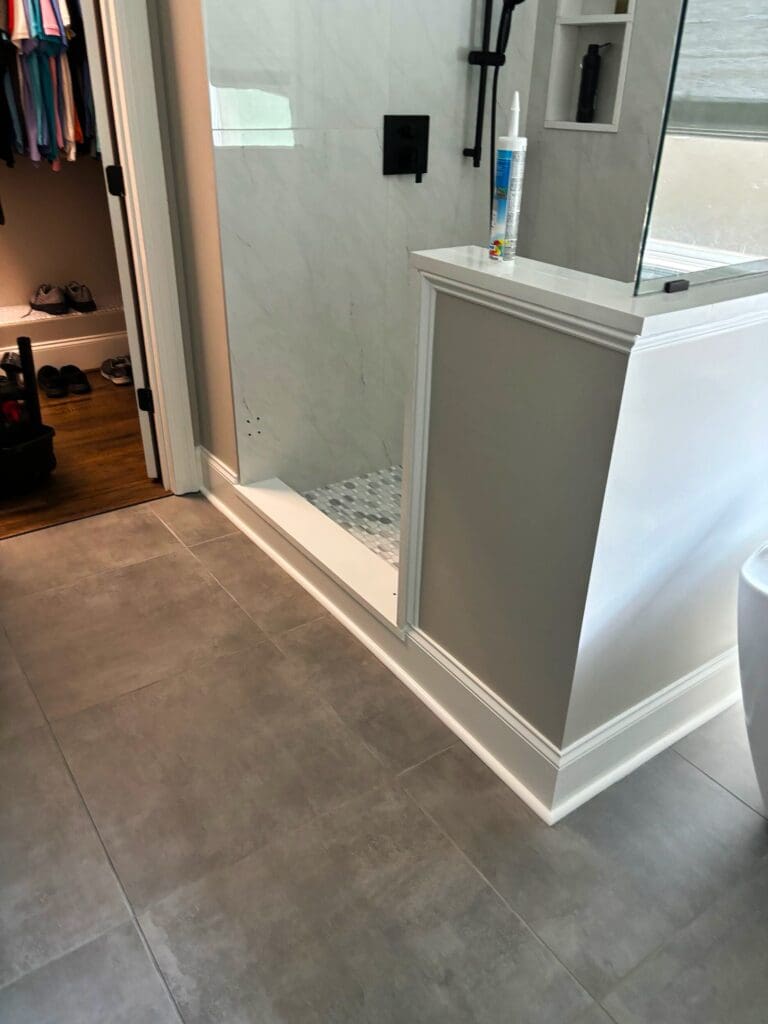 bathroom flooring and tile picture