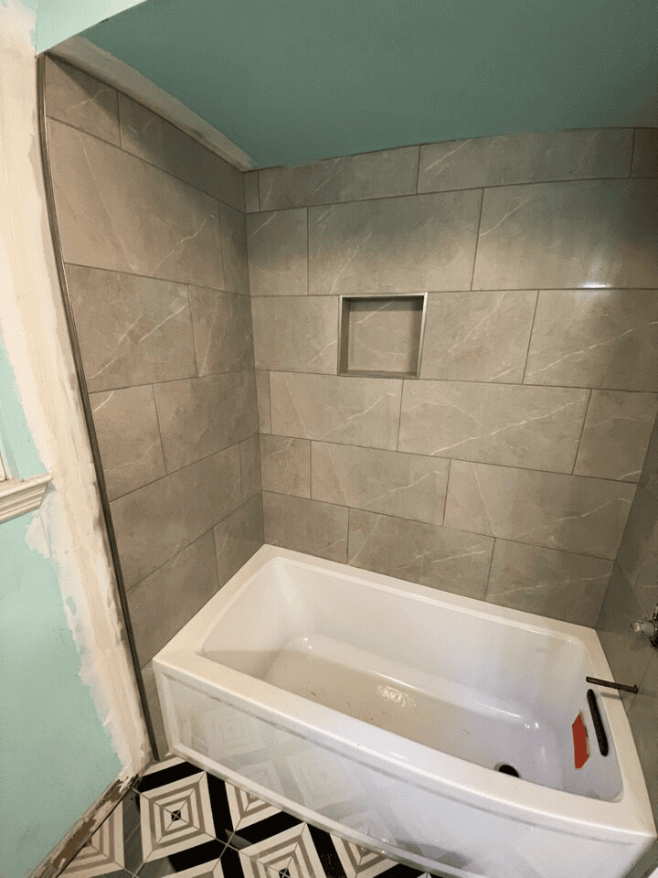 acrylic or fiberglass tub picture